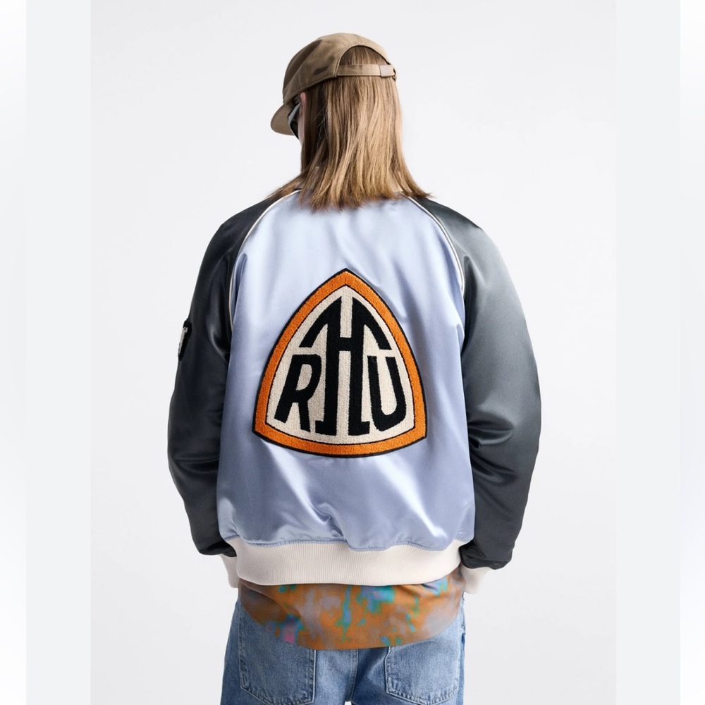 DSWT Rhuigi x Zara XL Satin Effect Bomber Jacket Limited